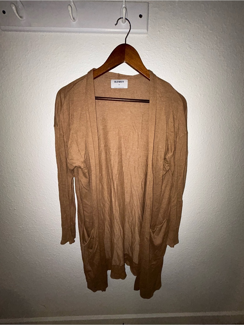 Old Navy Lightweight Open-Front Cardigan in Camel Brown
